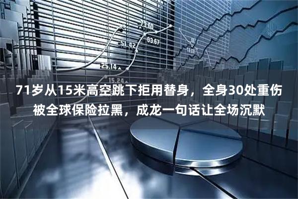 71岁从15米高空跳下拒用替身，全身30处重伤被全球保险拉黑，成龙一句话让全场沉默